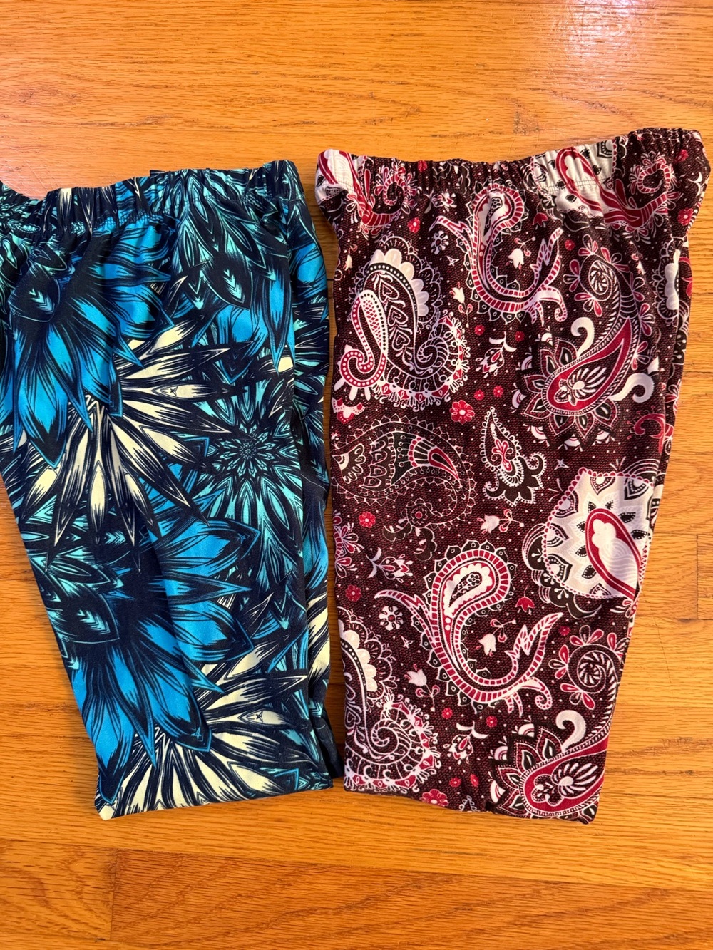 2 pairs sweetlegs (red is petite blue is one size)